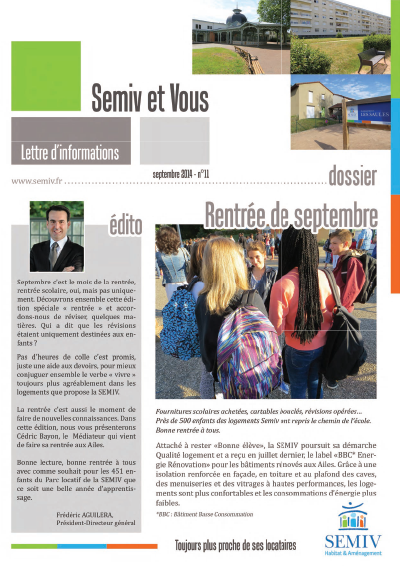 Lettre d'informations n°11